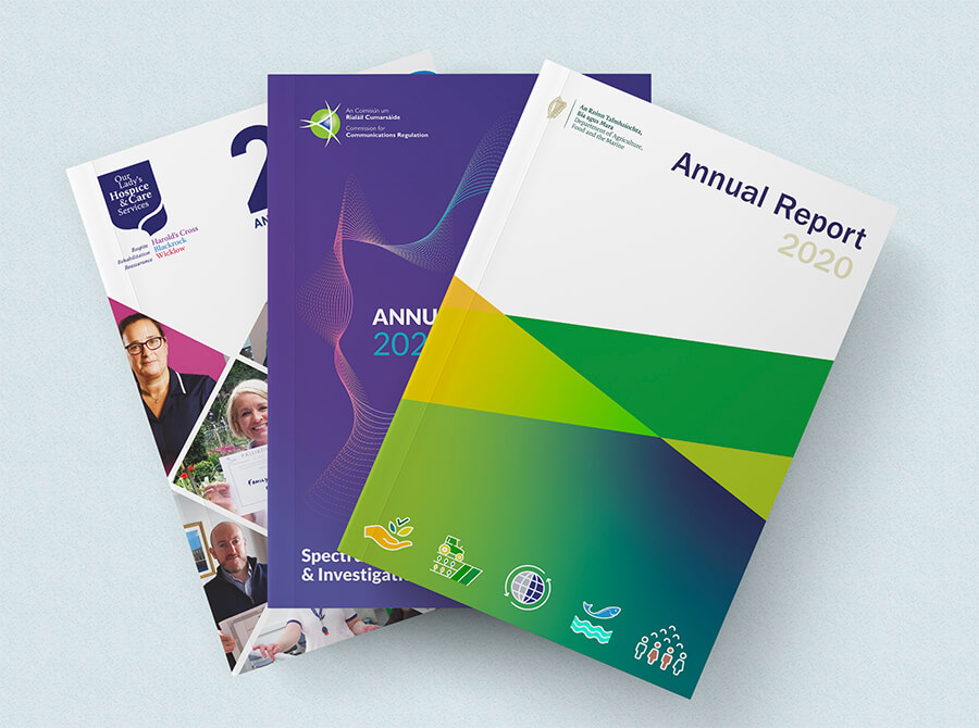 Binding for annual report printing and presentations