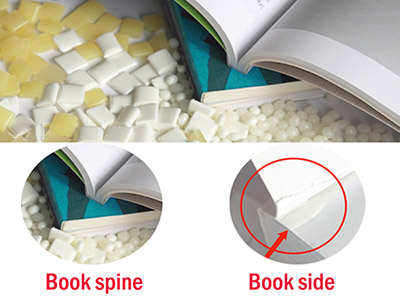 Gum binding for soft cover books, brochures, and printed materials