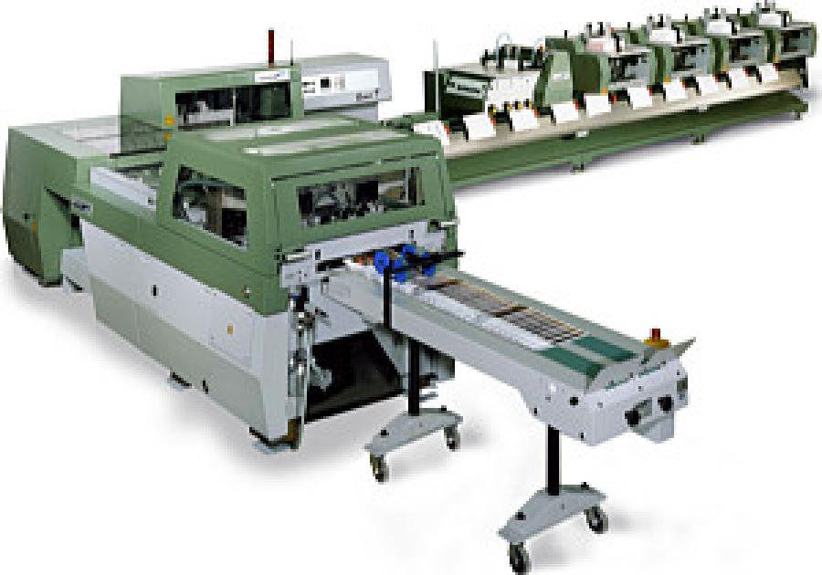 Center pin binding service for booklets and brochures